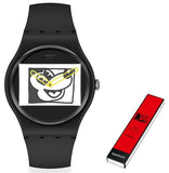 SWATCH Mod. MICKEY BLANC SUR NOIR - KEITH HARING SERIE